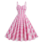 2023 Film Barbie Margot Robbie Cosplay rosa Kleid Halloween Karneval Outfits Cosplay Kostüm